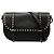 Valentino Rockstud Messenger-Tasche aus schwarzem Leder