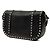 Valentino Rockstud Messenger-Tasche aus schwarzem Leder - Ansicht 2