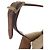 Autre Marque Saint Laurent Le 5 a 7 in camoscio marrone con rifiniture in shearling - vista 12