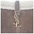 Autre Marque Saint Laurent Le 5 a 7 in camoscio marrone con rifiniture in shearling - vista 6