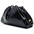 Knot Bottega Veneta The Mini Pouch in vitello spazzolato nero - vista 2