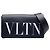 Borsa a tracolla con patta VLTN in pelle nera Valentino Nero