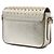 Borsa a tracolla Berkeley Burberry in vitello metallizzato con borchie dorate D'oro - vista 2