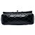 Chanel Mini Rectangular Classic Single Flap em couro envernizado preto - vista 3
