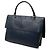 Borsa Satchel Givenchy Blue Small in pelle di vitello grana grossa con chiusura Shark Blu navy - vista 2