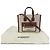 Mini tote Burberry Freya in tela marrone Beige - vista 9