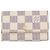 Louis Vuitton White Damier Azur 6 Key Holder Blanc