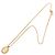 Collana Dior Gold con pendente ovale in resina con logo placcato oro D'oro