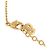 Collana Dior Gold con pendente ovale in resina con logo placcato oro D'oro - vista 5