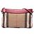 Burberry Brown House Check Canvas Derby Peyton Crossbody Marrone Marrone chiaro