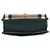 Sac bandoulière Derby Macken Burberry en cuir vert et toile House Check, petit modèle Vert foncé - vue 3