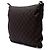 Borsa a tracolla Gucci in nylon GG marrone Marrone scuro - vista 2