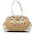 Sac à épaule Prada en raphia beige