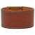 Bracciale Kelly Dog Hermès in pelle Barenia marrone e placcato oro - vista 3