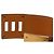 Bracciale Kelly Dog Hermès in pelle Barenia marrone e placcato oro - vista 5