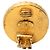 Orecchini a clip rotondi smaltati Chanel Gold CC placcati oro D'oro - vista 3