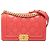 Chanel Pink Old Medium Stitched Lambskin and Tweed Boy Flap Rosa