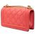 Chanel Pink Old Medium Stitched Lambskin and Tweed Boy Flap Rosa - vista 2