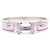Hermès Hermes Click H Pink Bangle Silvery - view 2