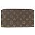 Louis Vuitton Monogram Zippy Organizer Wallet Brown