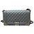 Le Boy Bolsa Chanel Boy Medium Cinza Couro