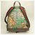 Zaino Gucci Bengal 428027 Beige Verde Giallo - vista 4