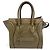 Céline Celine Luggage Smooth Leather Micro Caqui