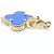 Bracciale Charm Vintage Alhambra in Agata Blu Van Cleef & Arpels D'oro - vista 5