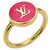 Anillo banda Louis Vuitton oro y rosa Dorado