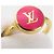 Anillo banda Louis Vuitton oro y rosa Dorado - vista 8