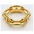 Hermès Anel para Lenço Hermes Chaîne d'Ancre Gold Dourado - vista 3