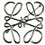 Spilla Loewe Anagram in metallo argentato Argento