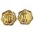 Boucles d'oreilles clips Chanel plaquées or - vue 2