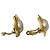 Boucles d'oreilles clips Chanel plaquées or - vue 6