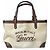 Borsa Tote Gucci in tela e pelle beige e marrone