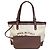 Borsa Tote Gucci in tela e pelle beige e marrone - vista 9