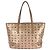 MCM Visetos Anya Champagne Gold Leder Tote/Schultertasche Golden - Ansicht 2