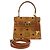 MCM Vintage Visetos Mini Handtasche Braun