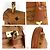 MCM Vintage Visetos Mini Handtasche Braun - Ansicht 5