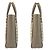 Jimmy Choo Star Studded Pegasus N S Leder Tote/Schultertasche Greige Grau - Ansicht 6