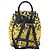 Zaino Versace Vintage con motivo barocco Nero Giallo - vista 2