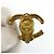 Chanel Vintage Coco Mark vergoldete Ohrringe Golden - Ansicht 4