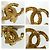Chanel Vintage Coco Mark vergoldete Ohrringe Golden - Ansicht 5