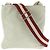 Bally Messenger-Tasche aus perforiertem Leder Weiß Roh