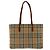 Borsa Tote Burberry in tela e pelle Marrone Beige - vista 2