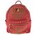 Mochila MCM em couro vermelho