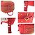 Mochila MCM em couro vermelho - vista 5