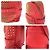 Mochila MCM em couro vermelho - vista 6