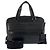 Borsa a tracolla business MCM in pelle nera Nero
