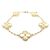 Bracciale Van Cleef & Arpels Vintage Alhambra 5 Motivi Guilloché D'oro - vista 2
